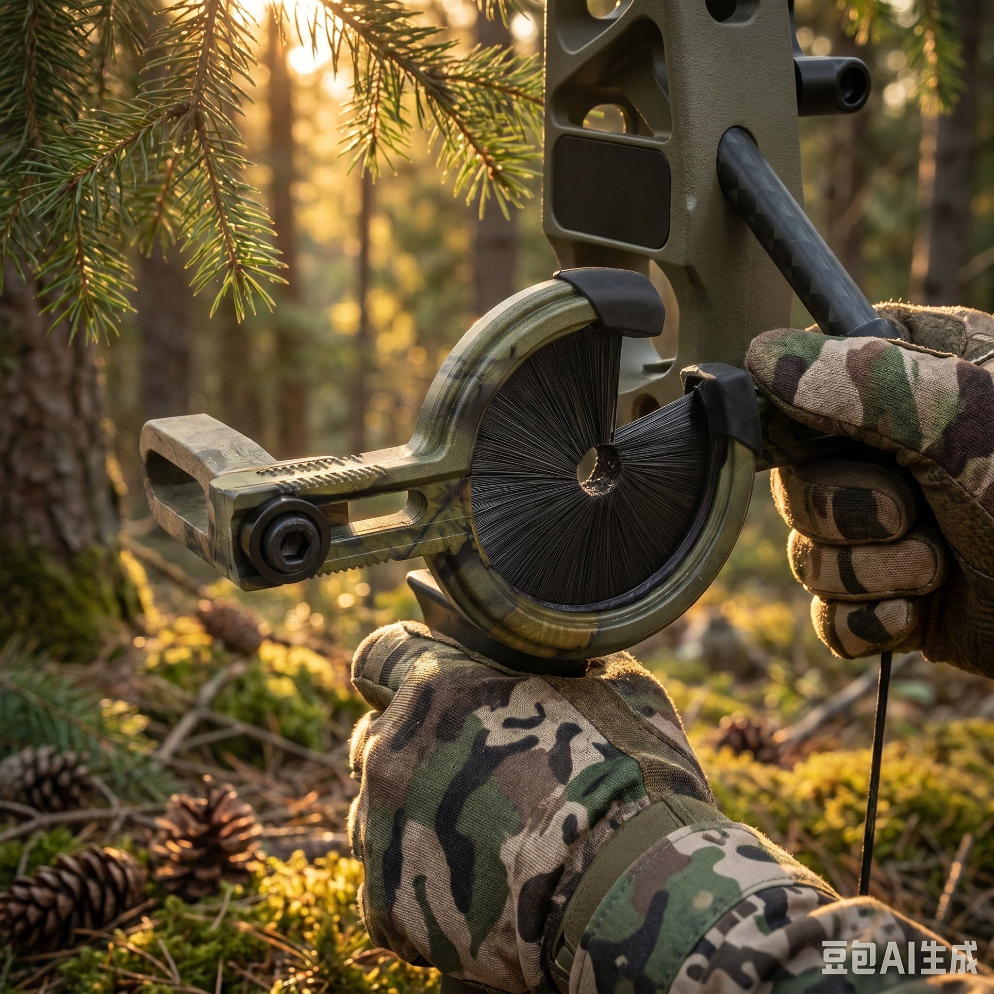 Brush Whisker Biscuit Arrow Rest, Durable Nylon Brush Bow Rest, Noise-Free & Anti-Scratch, Universal Fit for Compound/Recurve Bow for Hunting & Target Shooting