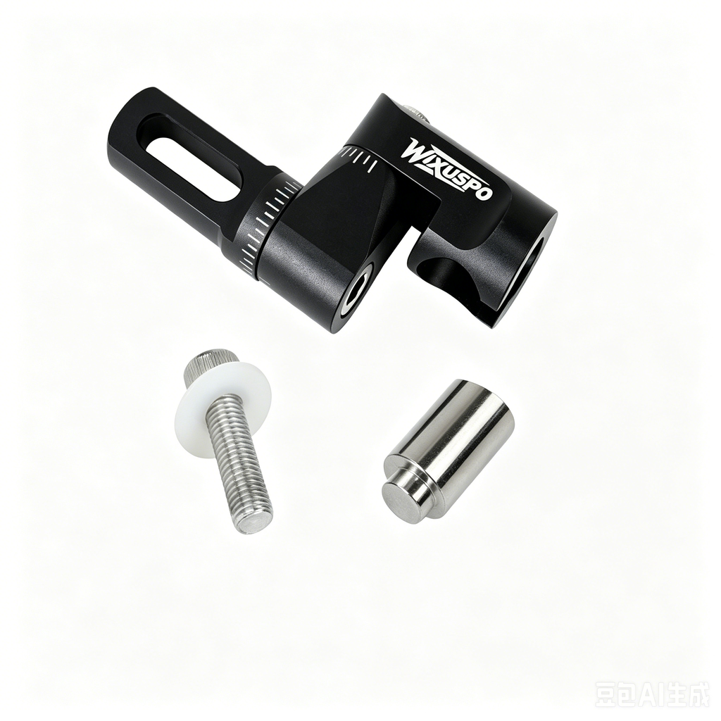 Adjustable Archery Stabilizer Single Side Adjustable V-Bar Mount, CNC Machined Aluminum, Universal Fit for Compound/Recurve Bow Stabilizer, Archery Hunting Target Shooting Accessory
